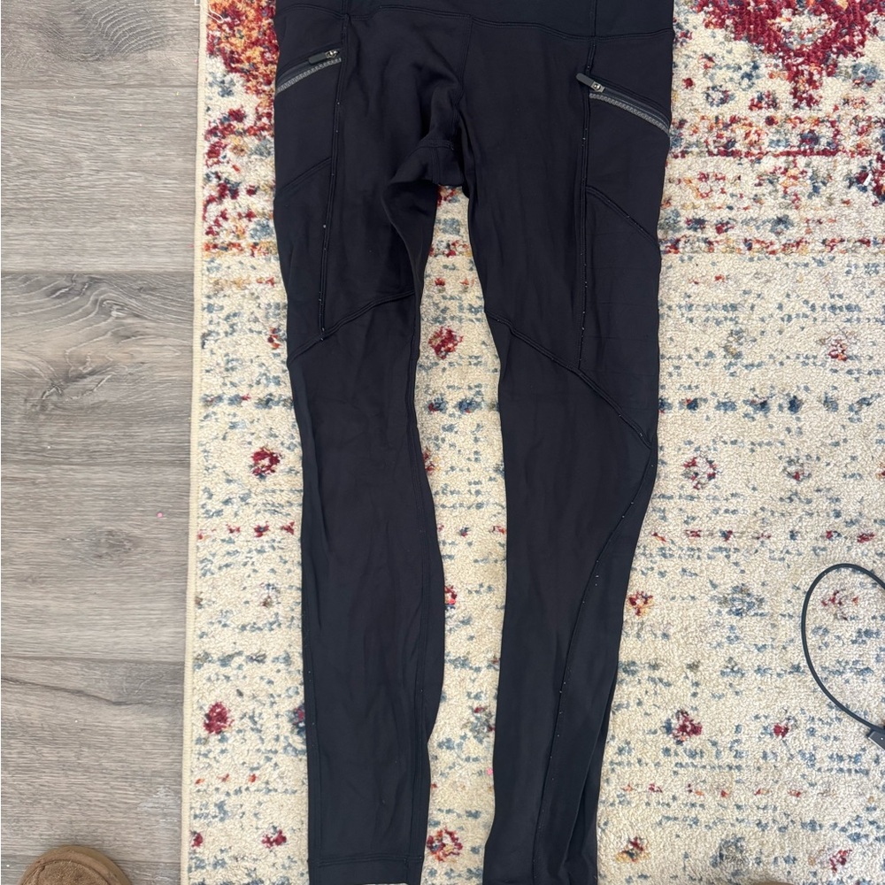 🖤 Lululemon Base Pace Running Tight 25in – Black – Size 8 Fleece Lined